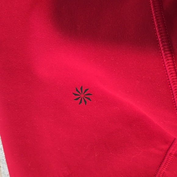 Athleta Red Salutation Stash Leggings - Picture 12 of 12